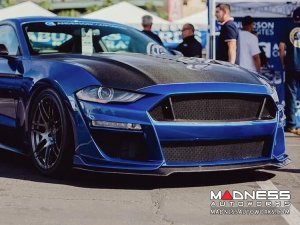 Ford Mustang Front Bumper - Anderson Composties - Fiberglass W/ Carbon Fiber - Type-ST GT500 Style